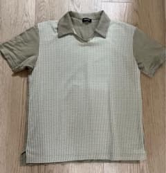 COMME CA ISM ポロシャツ 千鳥格子柄 Lサイズのサムネイル