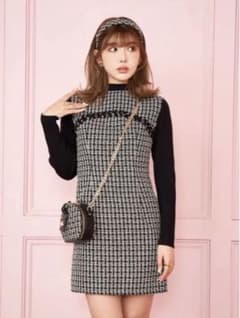 ニットドッキングツイートミニワンピ♡ダーリッチのサムネイル