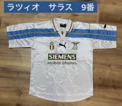 ラツィオ サラス 9番 サッカーユニフォーム　古着ヴィンテージサイズXL ラツィオ サラス 9番 サッカーユニフォーム 古着ヴィンテージサイズXL
