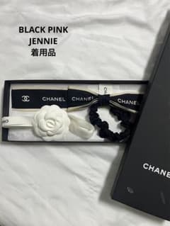 CHANEL レア22A限定　シュシュ　ブラック　シルク　ココマークのサムネイル