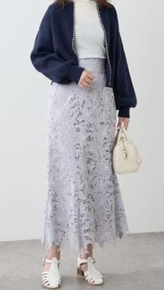 ★新品★配色スカラップレーススカートのサムネイル