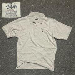 【⚠️超希少⚠️】90's stussy ワッフル生地 ポロシャツ クラウンロゴ ⚠️超希少⚠️】90's stussy ワッフル生地 ポロシャツ クラウンロゴ