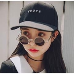 大人気☆ YOUTH レデイース キャップ （黒）送料無料！！のサムネイル