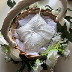 フラワーバスケット リングピロー 結婚式のサムネイル