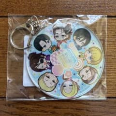 進撃の巨人 アクリルキーホルダー 極楽湯 エレン リヴァイ ハンジ アニ