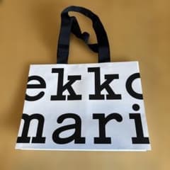 小さいショップバッグ ホワイト ブラック