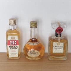 未開栓・美品】 ニッカウヰスキー ミニボトル 3本セット キングス