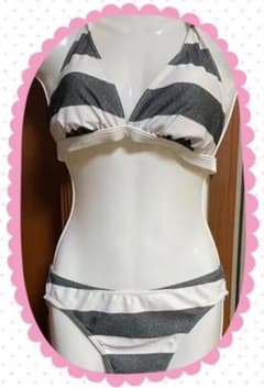 S☆様専用　ストライプ模様がかわいい ビキニ 大きいサイズ水着のサムネイル