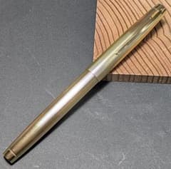 18Kメッキ ヴィンテージ万年筆 中押し式 ゴールド デッドストック 未使用 18Kメッキ ヴィンテージ万年筆 中押し式 ゴールド デッドストック 未