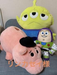 トイストーリーぬいぐるみ３点セット　バズ　ハム　エイリアンのサムネイル