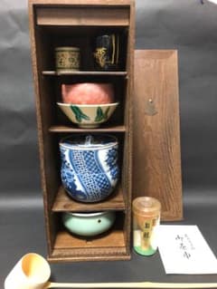 短冊茶箱 桑 茶道具セット 茶箱 水指 抹茶碗 平茶碗 12点 美品 - メルカリ