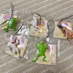 【新品】鳥獣戯画　ガチャガチャ　全5種　フィギュア　ストラップ　カラー　グッズのサムネイル
