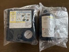 スズキ純正　新品・未使用　空気充填用エアコンプレッサー タイヤパンク応急修理剤のサムネイル