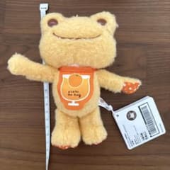 かえるのピクルス　ジュースマスコット　キーホルダー　オレンジ