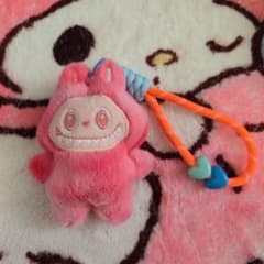 【ピンク】ラブブ ストラップ キーホルダーのサムネイル