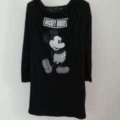 七分袖 薄手ロングTシャツ ミッキーのサムネイル