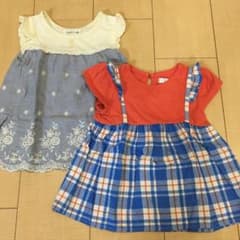 《あーちゃんさん専用》フタフタ Tシャツ 95 100２枚セットのサムネイル