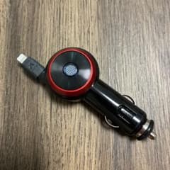 車載用 Lightningケーブル 充電器 巻取り式　iPhoneSE用のサムネイル