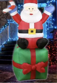 6フィート 高クリスマスインフレータブル 屋外クリスマス装飾 サンタクロース