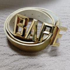 BAPE ゴールド文字ベルトのサムネイル