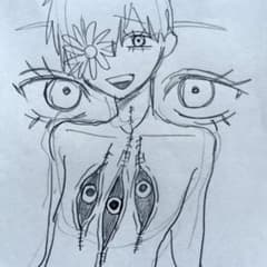 手描きオリジナルイラスト 原画のサムネイル