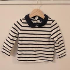 babyGap ボーダー 長袖　トップス　ロンT　2yearsのサムネイル