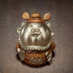 鍾馗様 銅製 真鍮製 置物 魔除け 厄除け 開運 風水 ミニ神像 縁起物