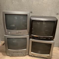 ブラウン管テレビ　4台　シャープ　アイワ　Emerson SUMMUSジャンク ブラウン管テレビ 4台 シャープ アイワ Emerson SUMMUSジャンク - メルカリ