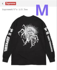 Supreme ロングスリーブTシャツ ブラック ヨウジヤマモト M - メルカリ