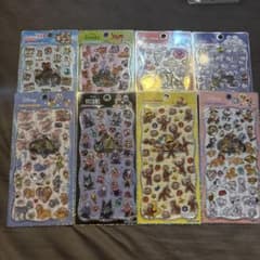 ディズニーなどプチドロップステッカー 8種セット まとめ売り　引退品のサムネイル