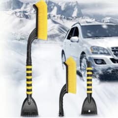 車用スノーブラシ 除雪ブラシ スノースクレーパー 車の雪かきシャベルのサムネイル