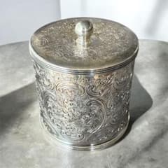 英国 Barker Ellis アンティーク ティーキャディ シルバープレート 英国 Barker Ellis アンティーク ティーキャディ シルバー