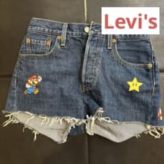 リーバイス マリオ スーパーマリオ ショートパンツ デニム 25