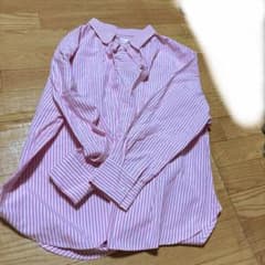 bohmal ストライプ 長袖シャツ ピンク