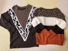 韓国 ニット セーター まとめ売り ヒョウ柄 レオパードのサムネイル