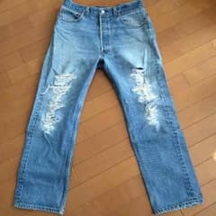 【マリマソ様専用】リーバイス501xx クラッシュデニムのサムネイル