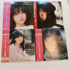 美ポスター付】中森明菜 LPレコード 初期アルバム4枚セット 帯付 昭和