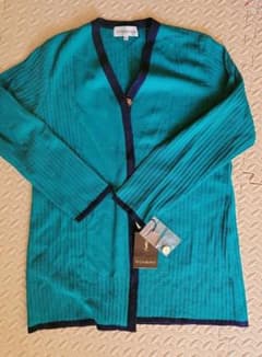 Yves Saint Laurent ターコイズ カーディガン Lサイズのサムネイル