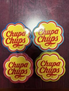 Chupa Chups 金属缶　4個セット　中身なしのサムネイル