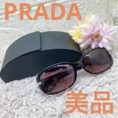美品✨PRADA ロゴテンプル べっ甲調 メガネフレーム サングラス 美品❣️PRADA プラダ サングラス SPR23H ブラウン べっ甲調 メガネ