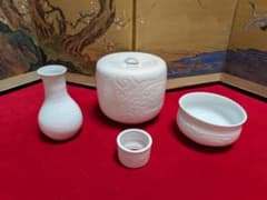 茶道具　皆具　白磁　花刻紋　平戸　三川内 茶道具 皆具 白磁 花刻紋 平戸 三川内 - メルカリ
