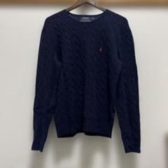 ダ*ル様 POLO RALPH LAUREN ケーブルニット ネイビーのサムネイル