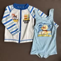 アンパンマン ベビー水着 ラッシュガード　セット男の子 80cmのサムネイル