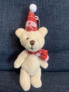 クリスマス ベア ぬいぐるみ キーホルダーのサムネイル