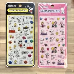 PEANUTSぷくぷくシール 2枚セットのサムネイル
