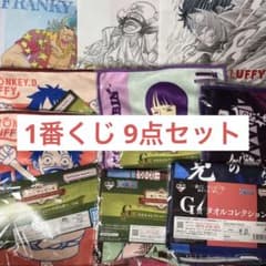 원피스 1번 복권 클리어 파일 타월 9점 세트
