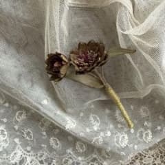 染花布花 コサージュ フランスアンティークなどお好きな方にも