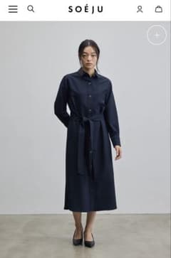 ソージュ　SOEJU ソフトオックスシャツワンピースのサムネイル