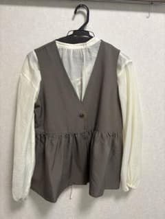 FREAK’S STORE 3点セット ペプラム セットアップ M ライトグレーのサムネイル
