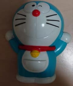 昭和レトロ ドラえもん フィギュア 貯金箱 青色 - メルカリ